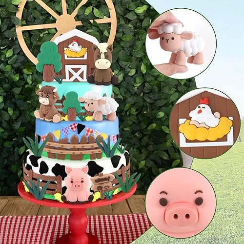 Miniatura 209 de Hooqict 26 piezas de decoraciones de pasteles de los años 80 y 90, decoraciones retro de los años 80 de hip hop con bolas de purpurina para cupcakes