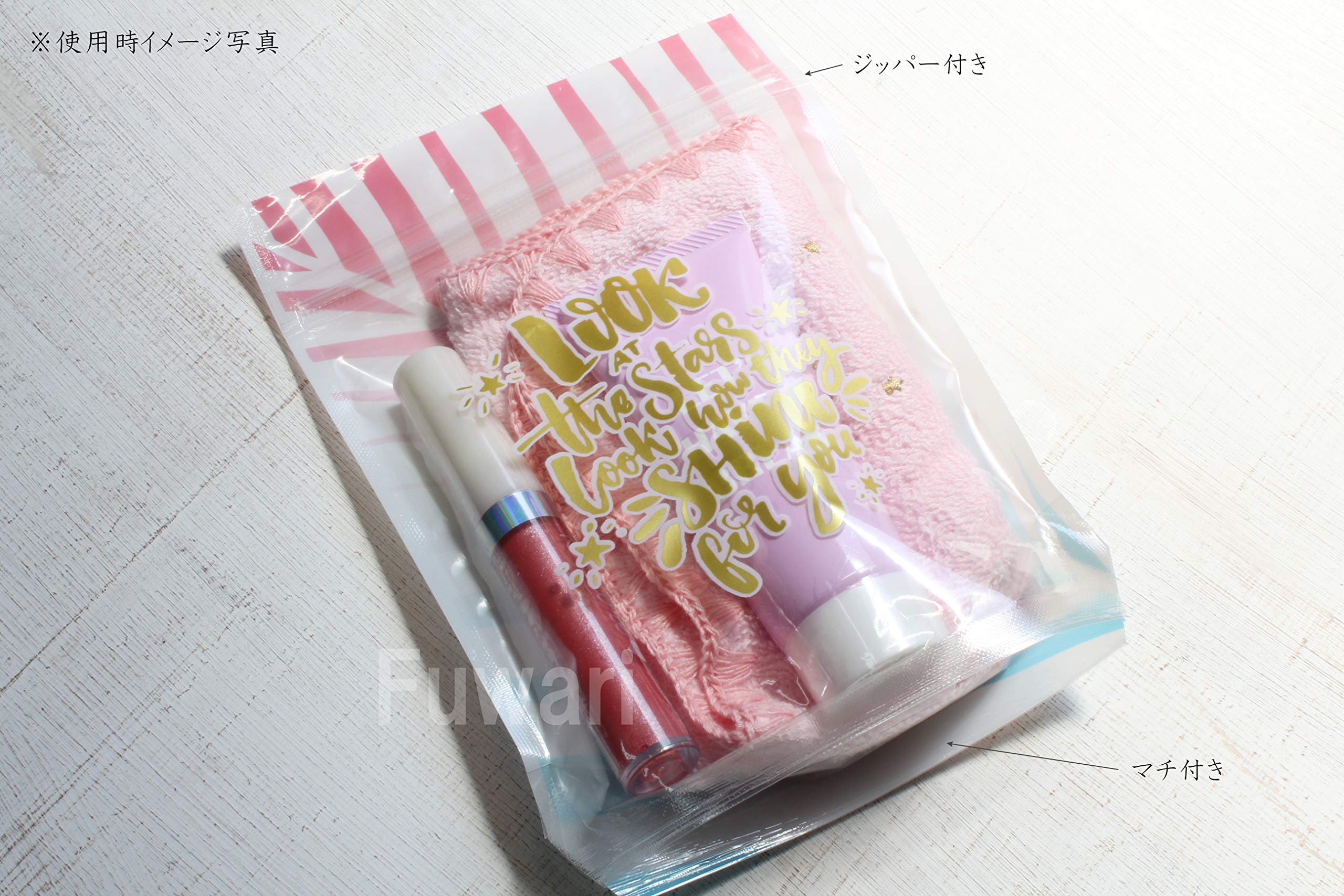 Amazon.co.jp: 【Fuwari】 ファスナー袋 ジッパー付袋 密封袋 チャック