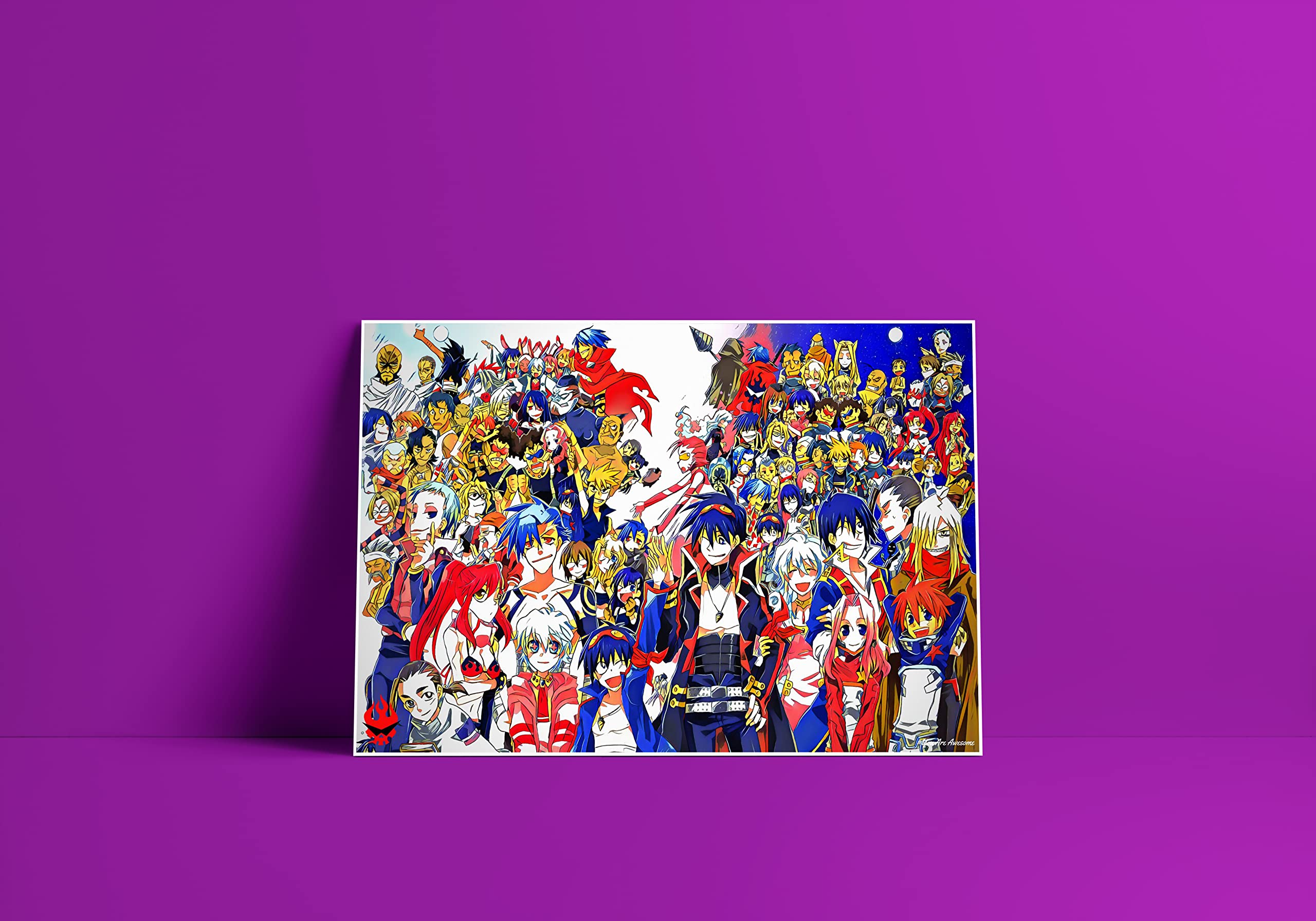 You are Awesome - Gurren Lagann Anime Art Effect Poster 1 (18inchx12inch)