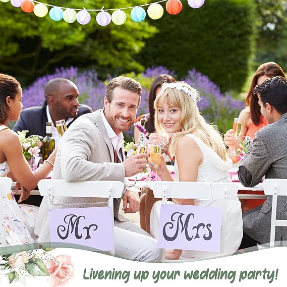Maxdot 220 Pieces Wedding Supplies Bridal Shower Game Set 5 Sets (40 Cards Each) Wedding Cards and 20 Pieces Pencils Printed Words Editable Bride Groom Bachelorette Engagement Supplies (Flowers)