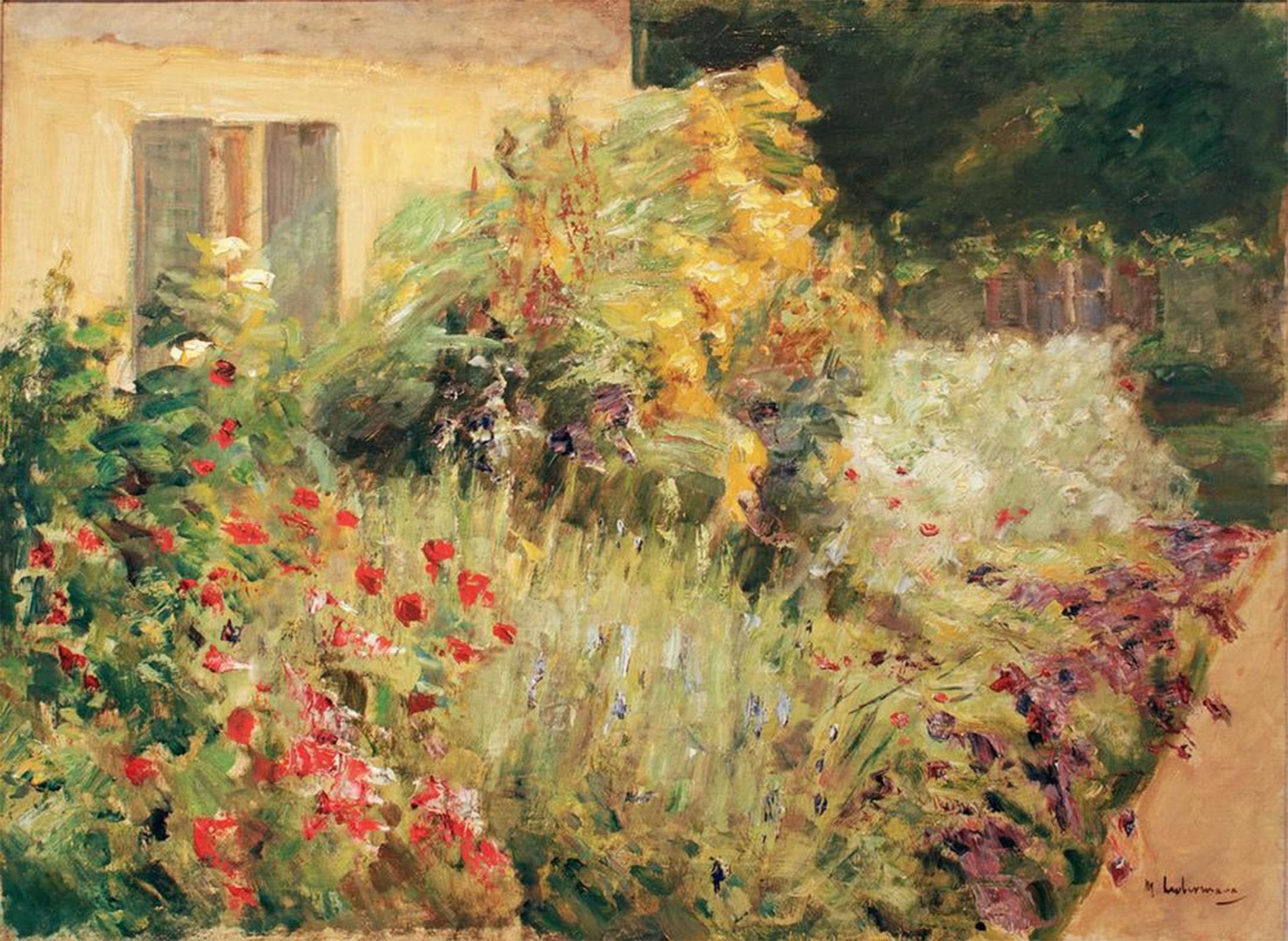 Posteriik No Frame Vintage Print Pop Art Landscape Artwork Liebermann Wannseegarten Around By Max Liebermann Art Prints For Office Home Decor 60X90cm