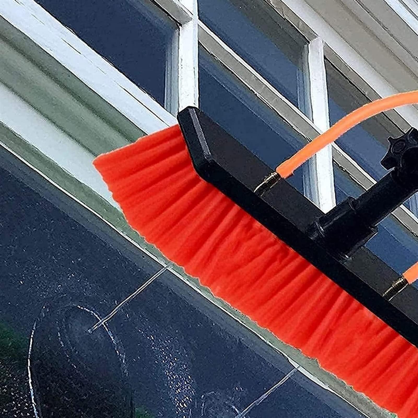 Teles - Cepillo de alimentación de agua para panel solar de ventana y techo Conserva, kit de limpieza extensible para un alcance sin esfuerzo y brillo sin rayas