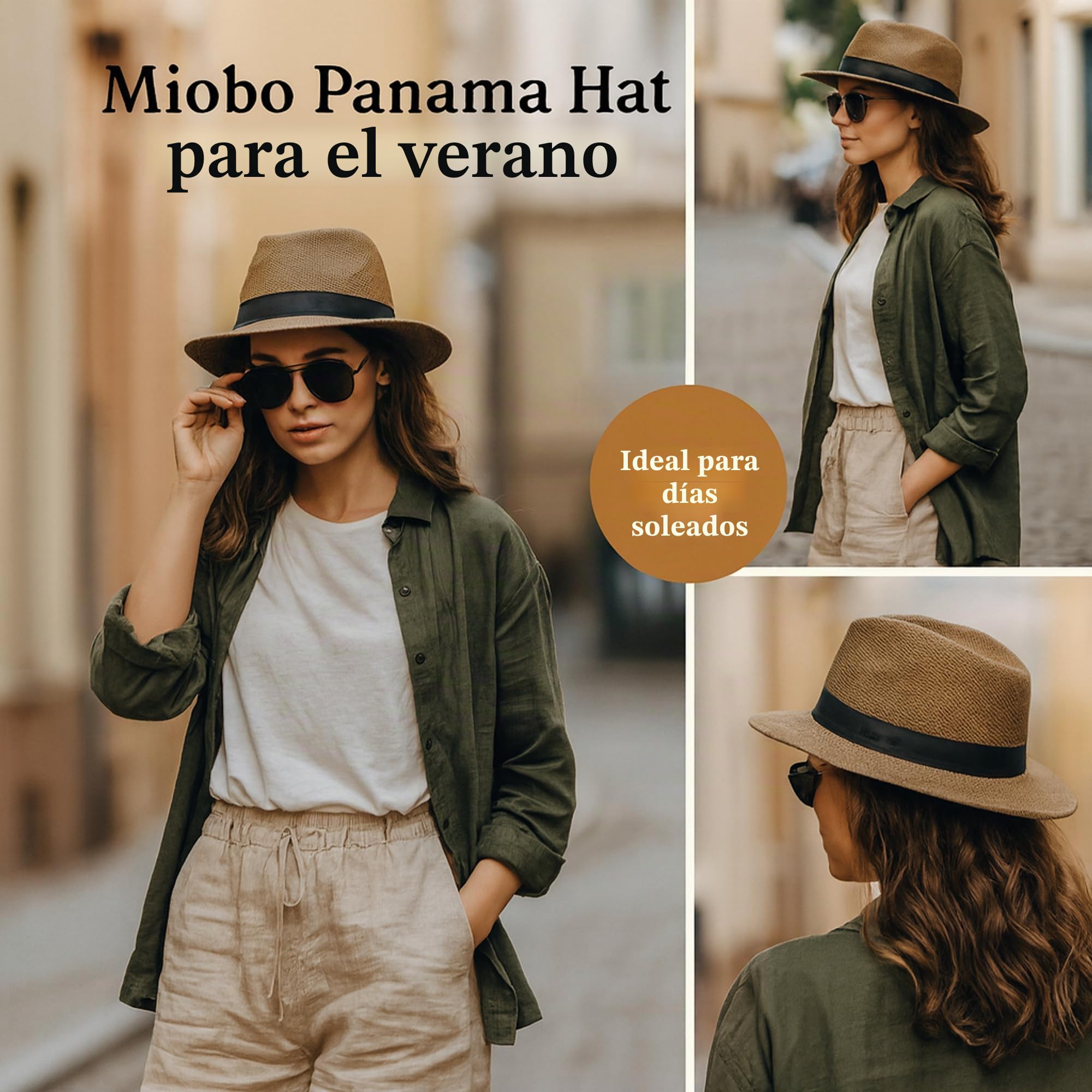 Mountain Sombrero Panamá, sombrero de paja, sombrero de verano