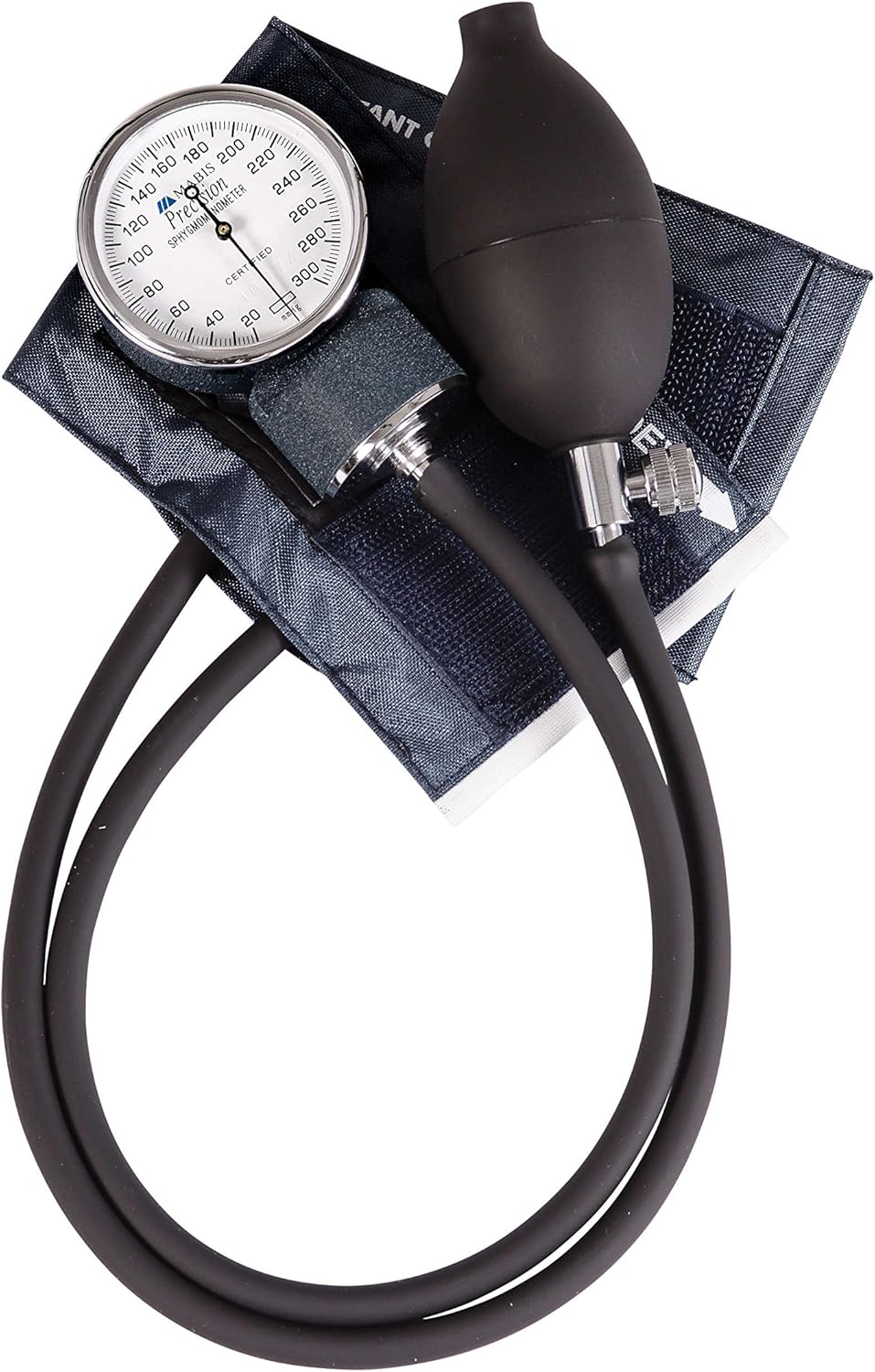 MABIS Precision Series Aneroid Sphygmomanometer Manual Blood Pressure Set with Calibratrated Nylon Cuff and Carrying Case, Infant Size