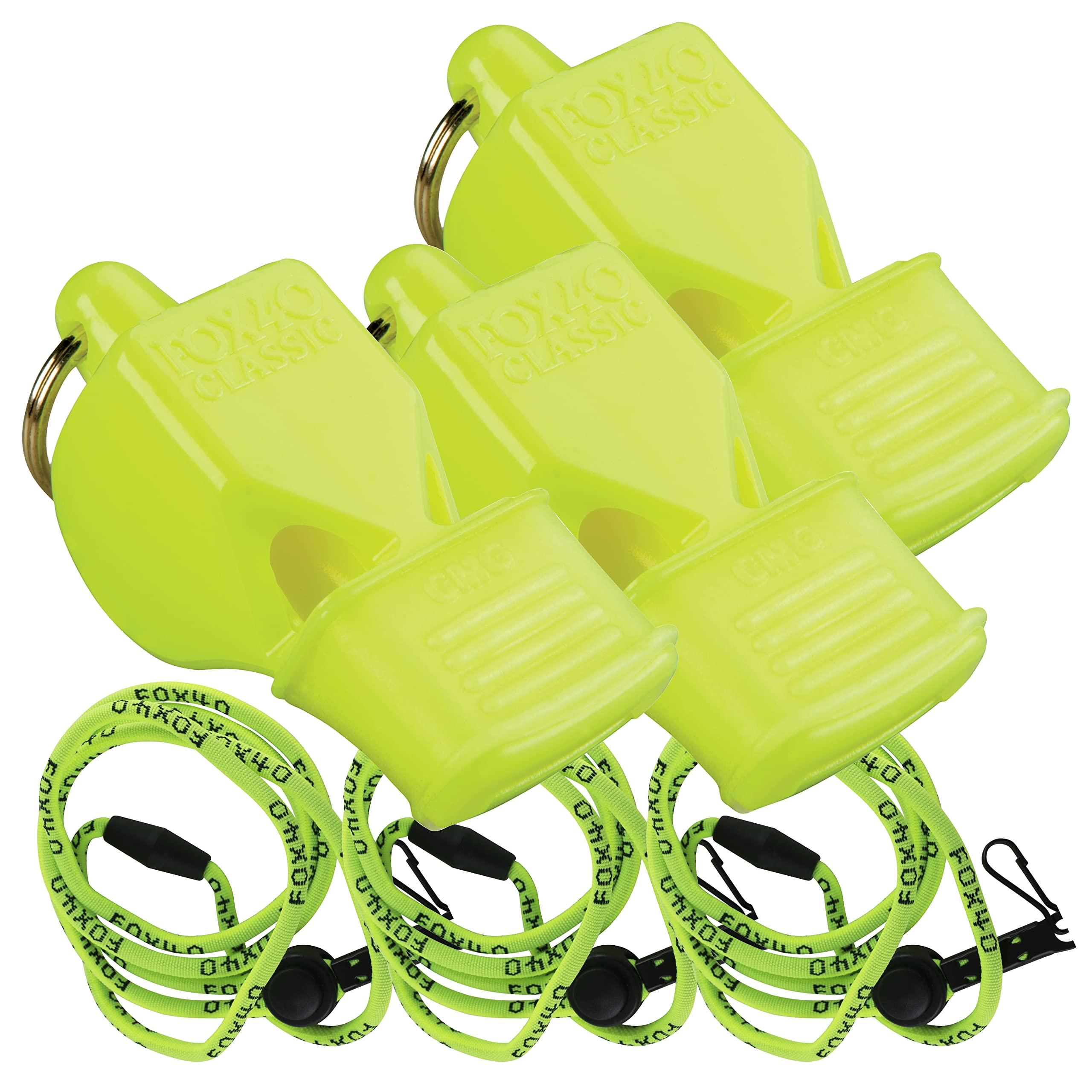 Fox 40 Classic CMG w/Breakaway Lanyard 3 Pack