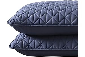 Valeron Palermo TENCEL Modal-Performance, Cooling, Silky Soft-Solid Diamond Stitched Quilted Pillow Shams