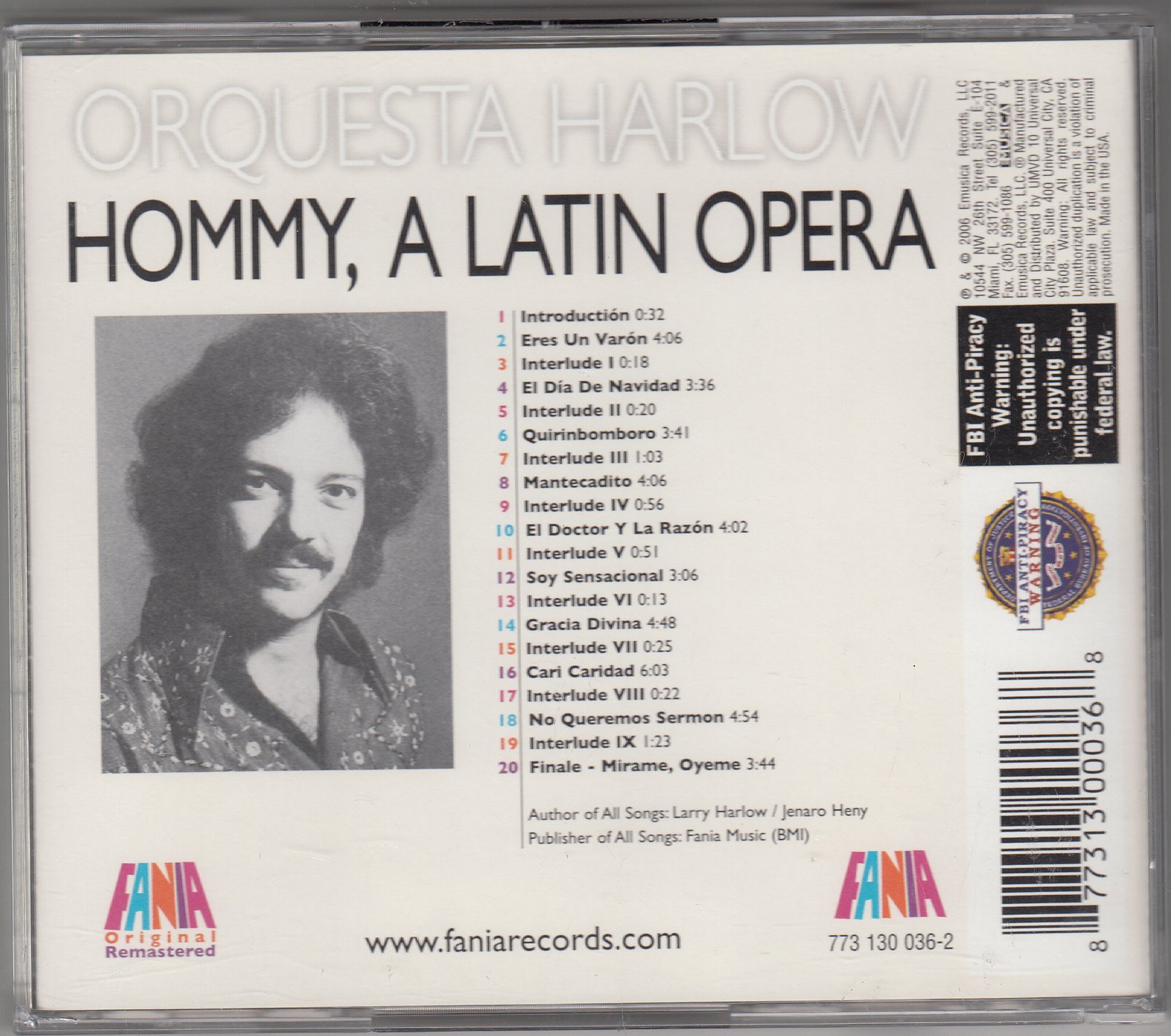 Hommy a Latin Opera