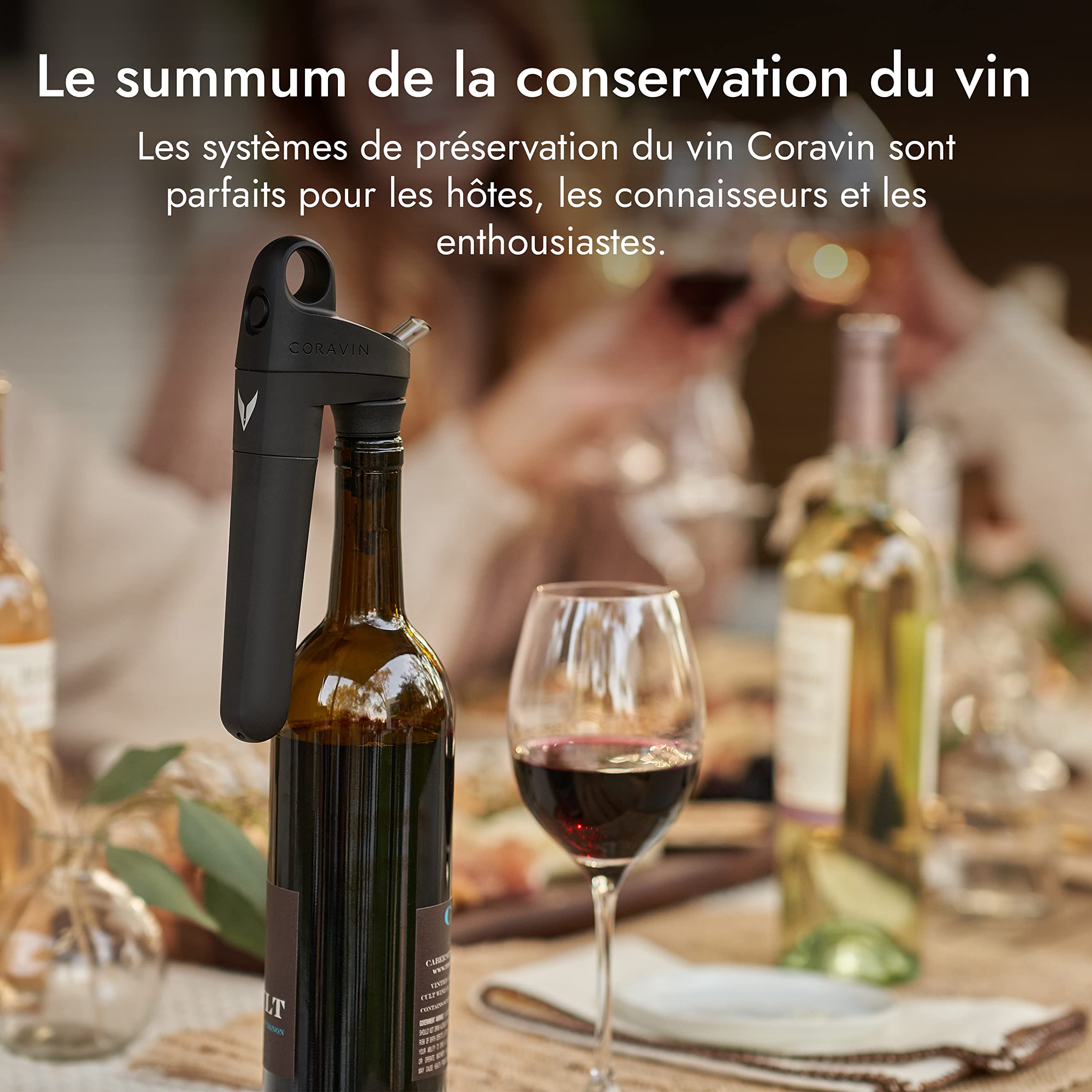 Coravin Bouchons de Vin en Silicone Pivot | Compatible avec le Système de Préservation du Vin Pivot | Conserve le Vin Jusqu'à 4 Semaines - 6 packs