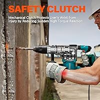 Vista 6 de Berserker 1-9/16" SDS-Max Heavy Duty Rotary Hammer Drill with Vibration Control,Safety Clutch,13 Amp 3 Functions Demolition Rotomartillo for