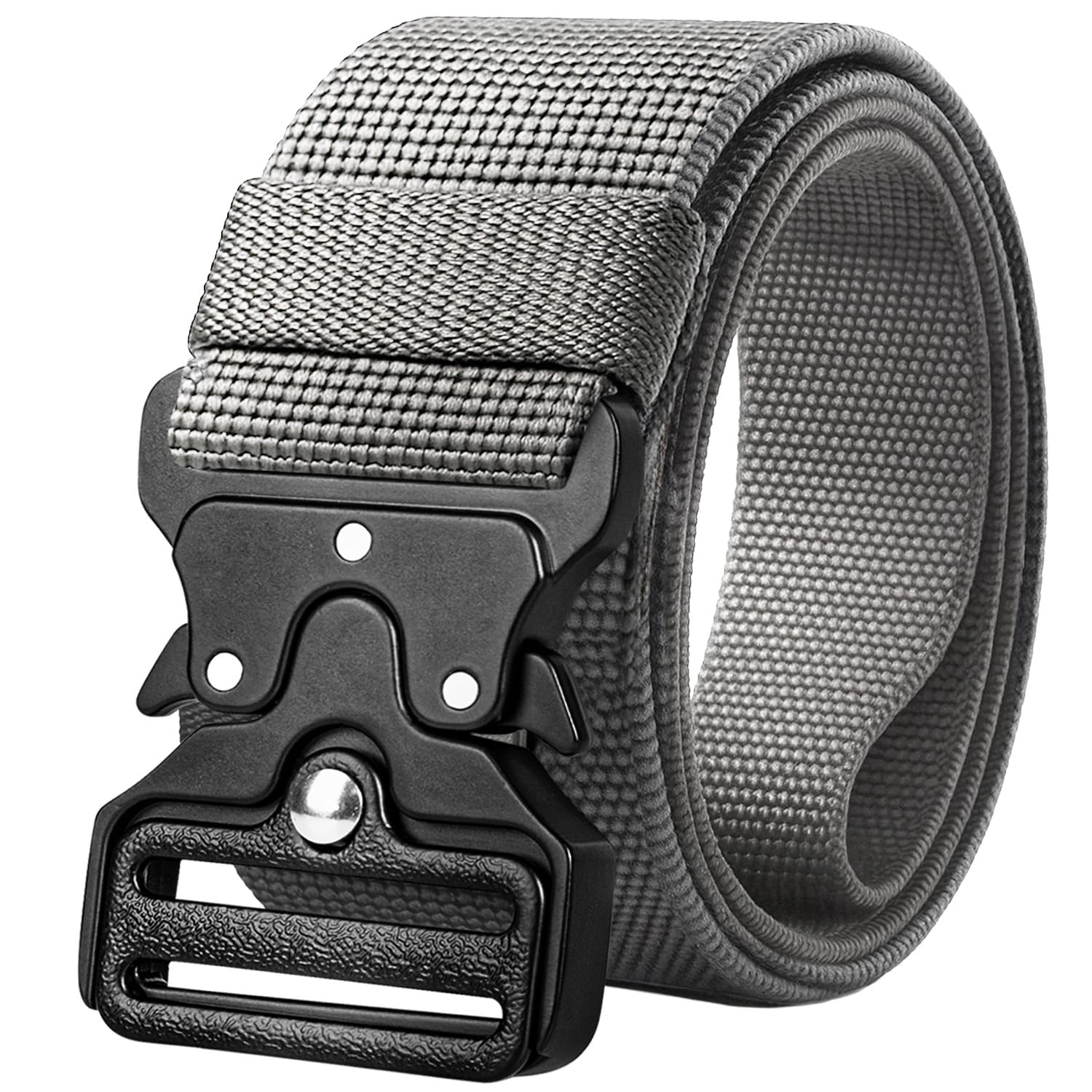 TECEUM Tactical Belt – Heavy-Duty &amp; Quick Release – Military, Work, Rigger, Duty &amp; Utility Belt for Men