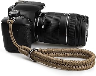 SUNYA Camera Wrist Strap for Photographers Paracord Rope Camera Hand Strap Compatible for DSLR or Mirrorless Camera