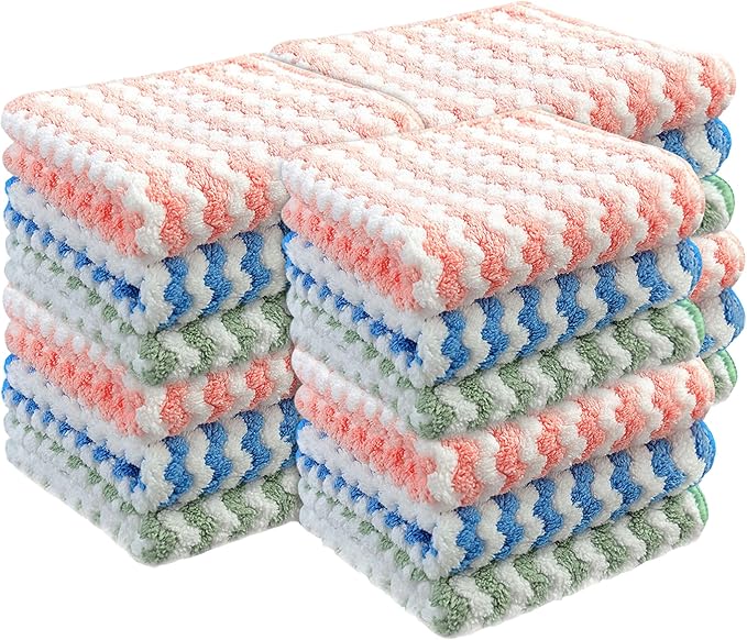 Amazon.com: JOYMOOP Microfiber Cleaning Cloth, Dish Towels Kitchen ...