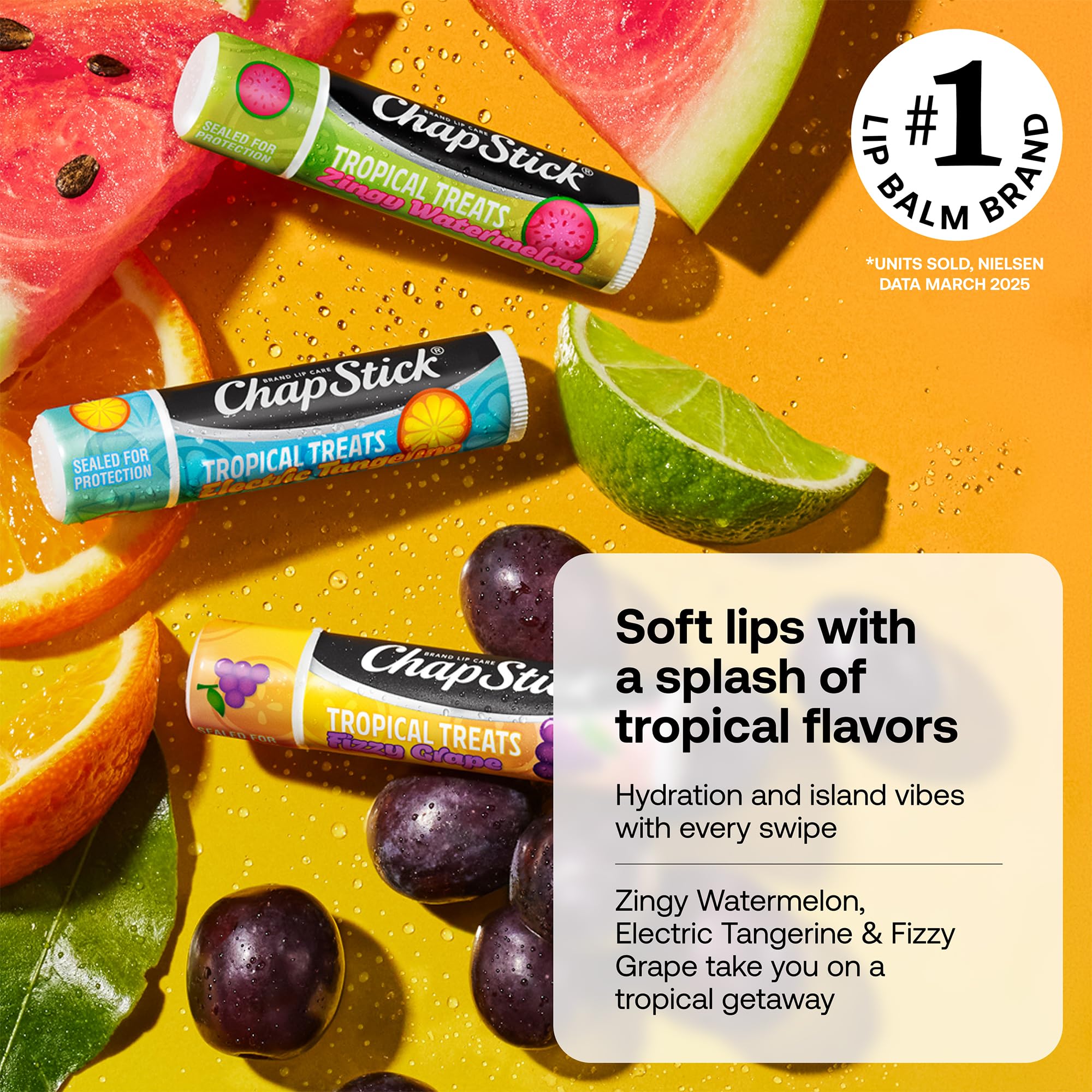 Amazon.com : ChapStick Lip Care, Tropical Treats Collection (36