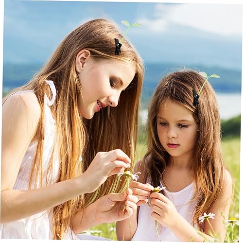 Miniatura 5 de BESPORTBLE 10 pinzas para el cabello, brotes de frijol, planta, pasadores para la cabeza, pasadores, horquillas para niñas y mujeres