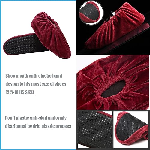 Miniatura 5 de Yveytat Fundas antideslizantes reutilizables para zapatos, fundas de zapatos gruesas lavables de alta calidad para el hogar, oficina, laboratorio,