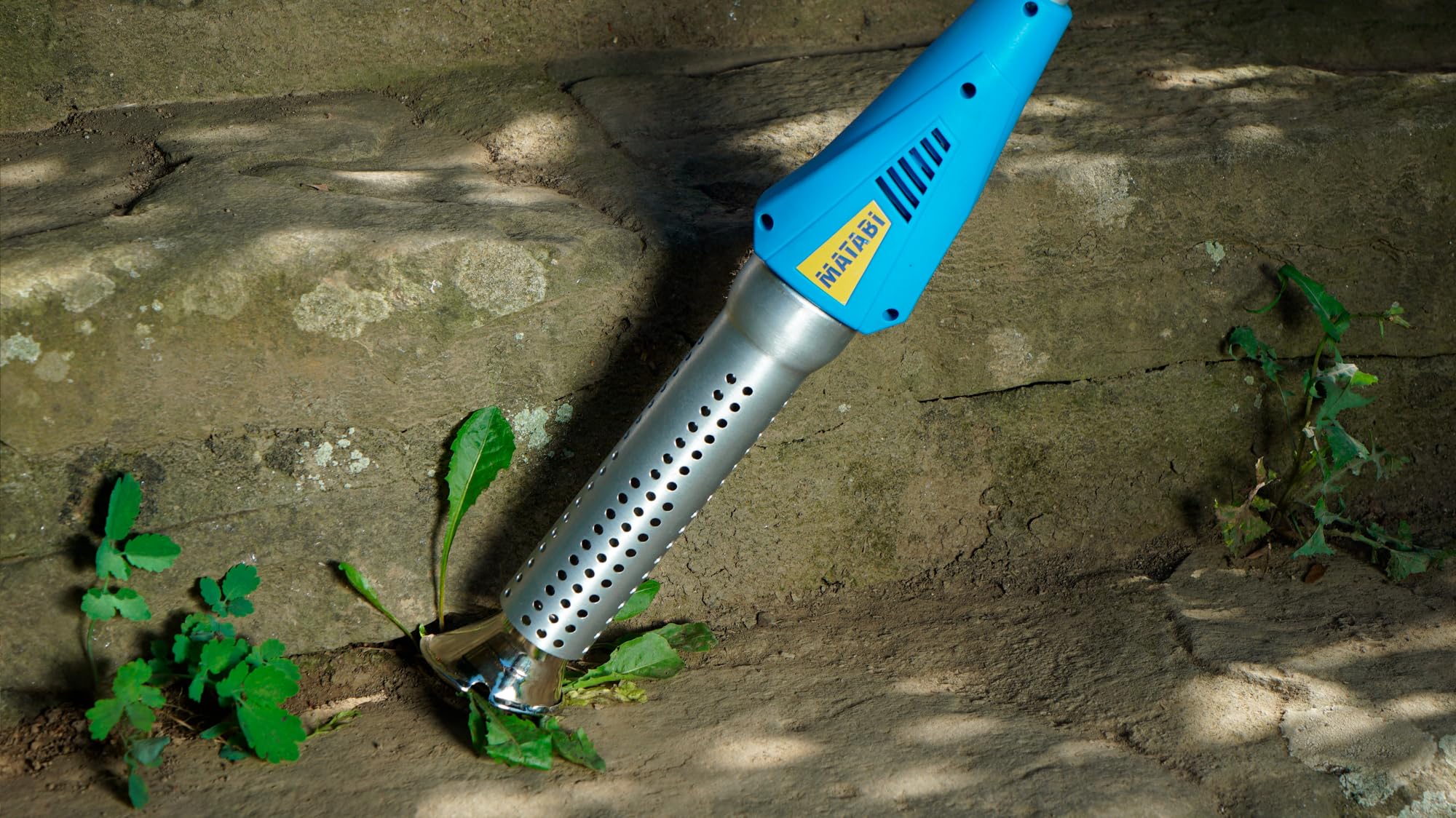 Quemador Eléctrico - Elimina las Malas Hierbas - Incluye Lanza Telescópica y Cable de 2m - Diseño con Asa Ergonómica - Temperatura Máxima de 650º - Ideal para el Jardín - Fabricado en Europa