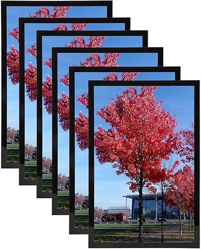 Miniatura 9 de Medog Juego de 6 portarretratos de 5 x 7, 4 x 6, color negro, 5 x 7, 4 x 6 pulgadas, collage de fotos de 5 x 7, 4 x 6 pulgadas, color negro (5 x 7