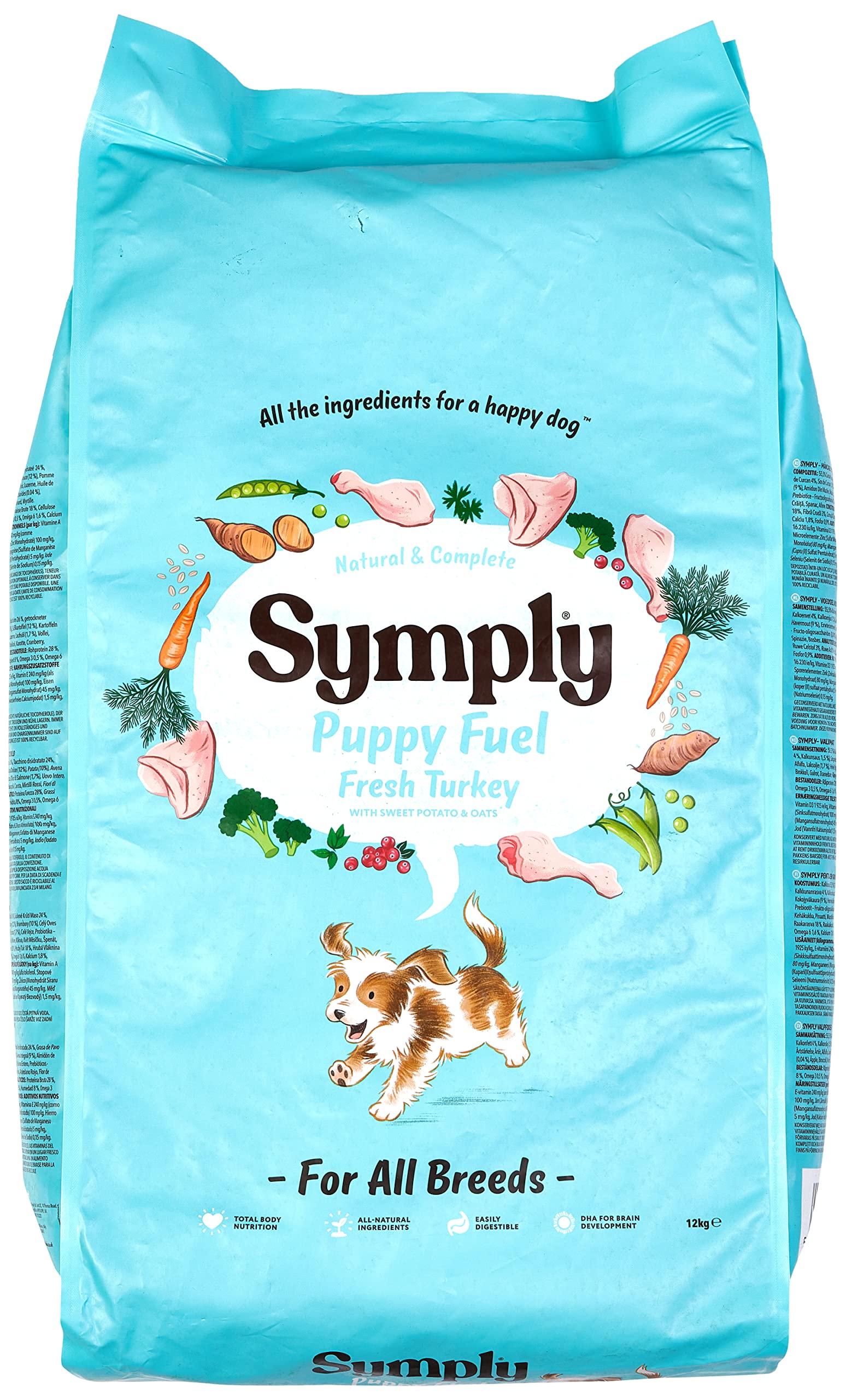 Puppy Fuel Fresh Turkey Dry Dog Food 12KG