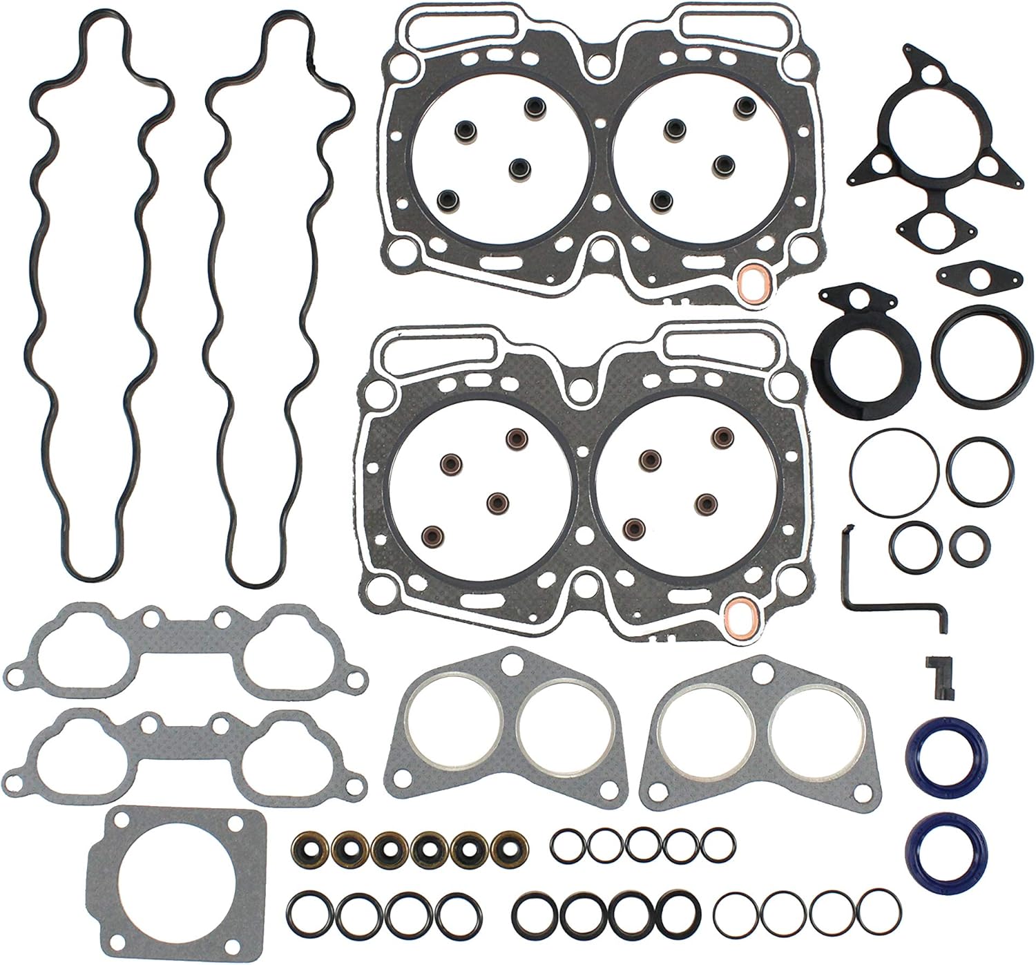 DNJ HGS708 Graphite Cylinder Head Gasket Set for 1990-1998 Subaru Impreza Legacy 2.2L H4 16V SOHC 2212cc
