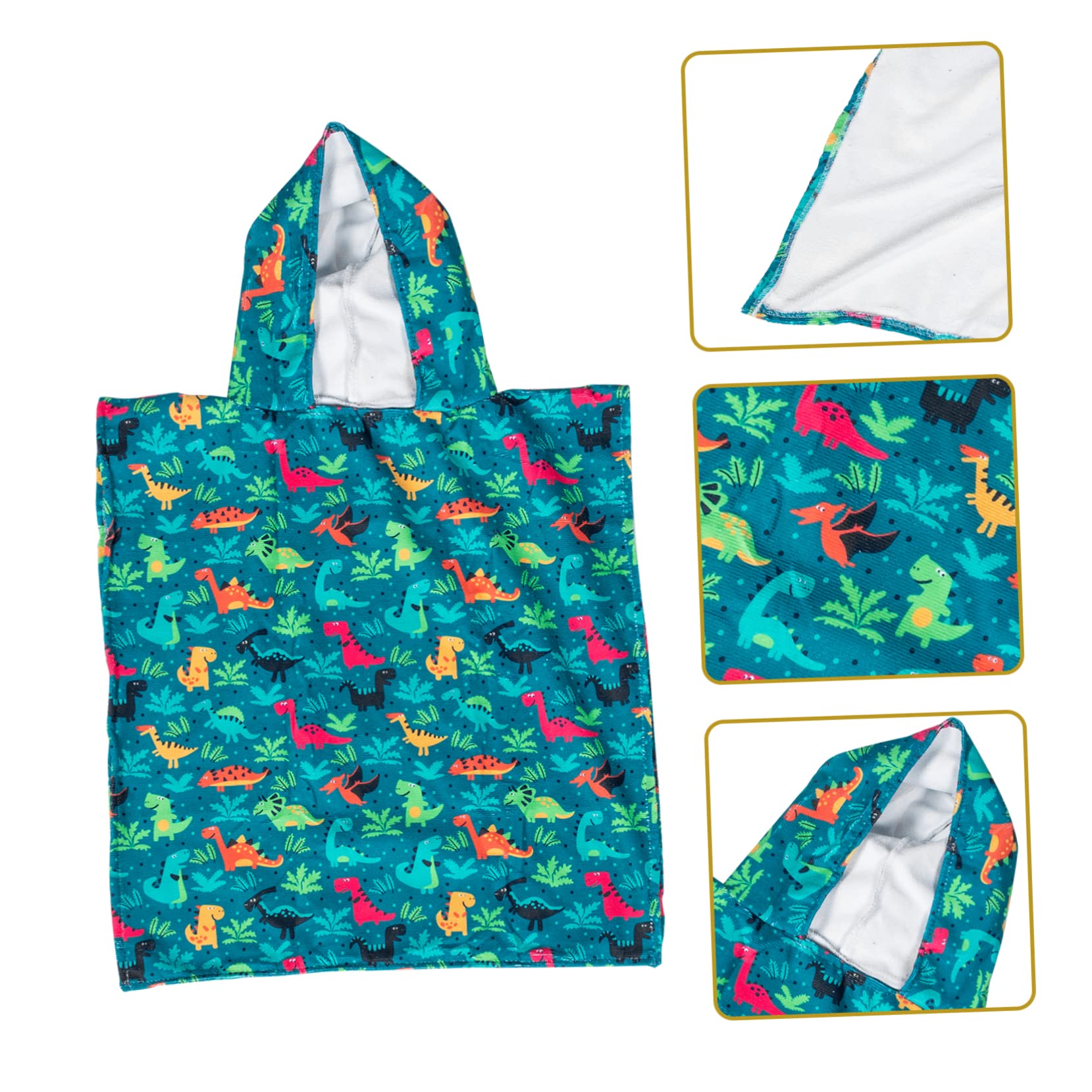 Happyyami Toalla de Baño Capucha para Ñiño, de Fibra Súper Fina y Suave, Adecuado para Playa y Baño Diario