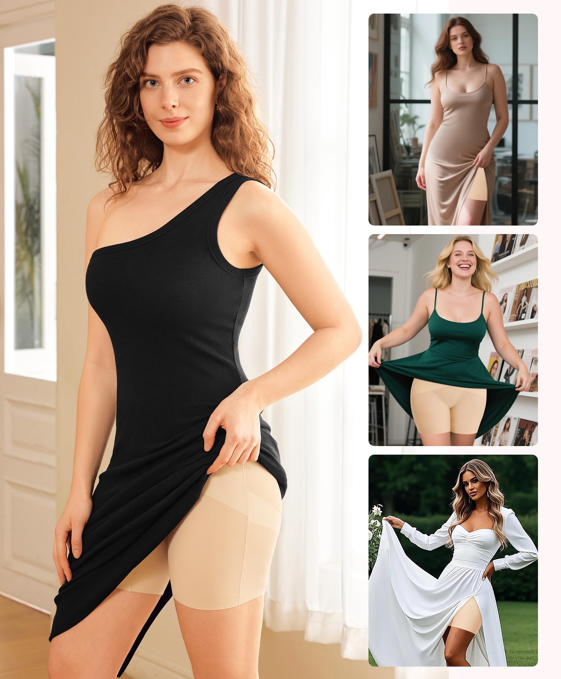 Gotoly Shapewear Pancia Controllo Vita Media Body Shaper Shorts Culo Sollevamento Mutandine Shapewear Shorts