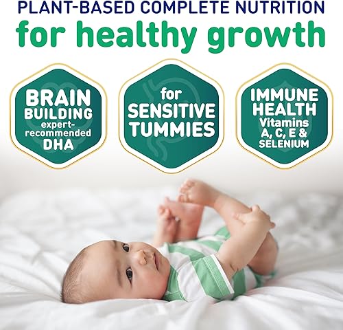 Miniatura 5 de Fórmula para bebés sin lactosa a base de plantas 4 botellas 32 onzas líquidas cada uno botellas listas para alimentar ProSobee Enfamil para tummies