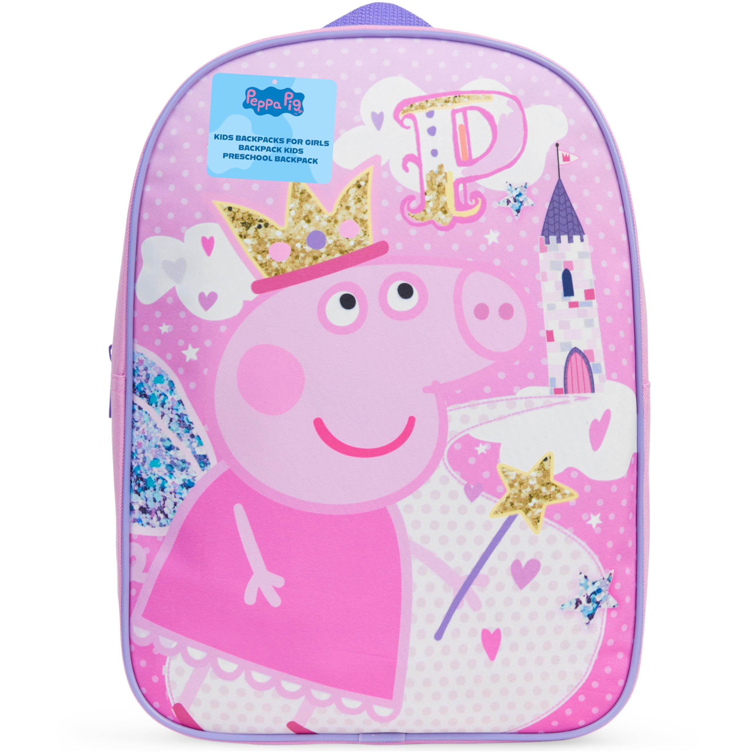 Get Trend Peppa Pig Mini Backpack Kids Toddlers 12x9” Rucksack Kindergarten Bag Preschool Sports Travel Backpacks 3+ Gifts for Kids (Pink Peppa Pig)