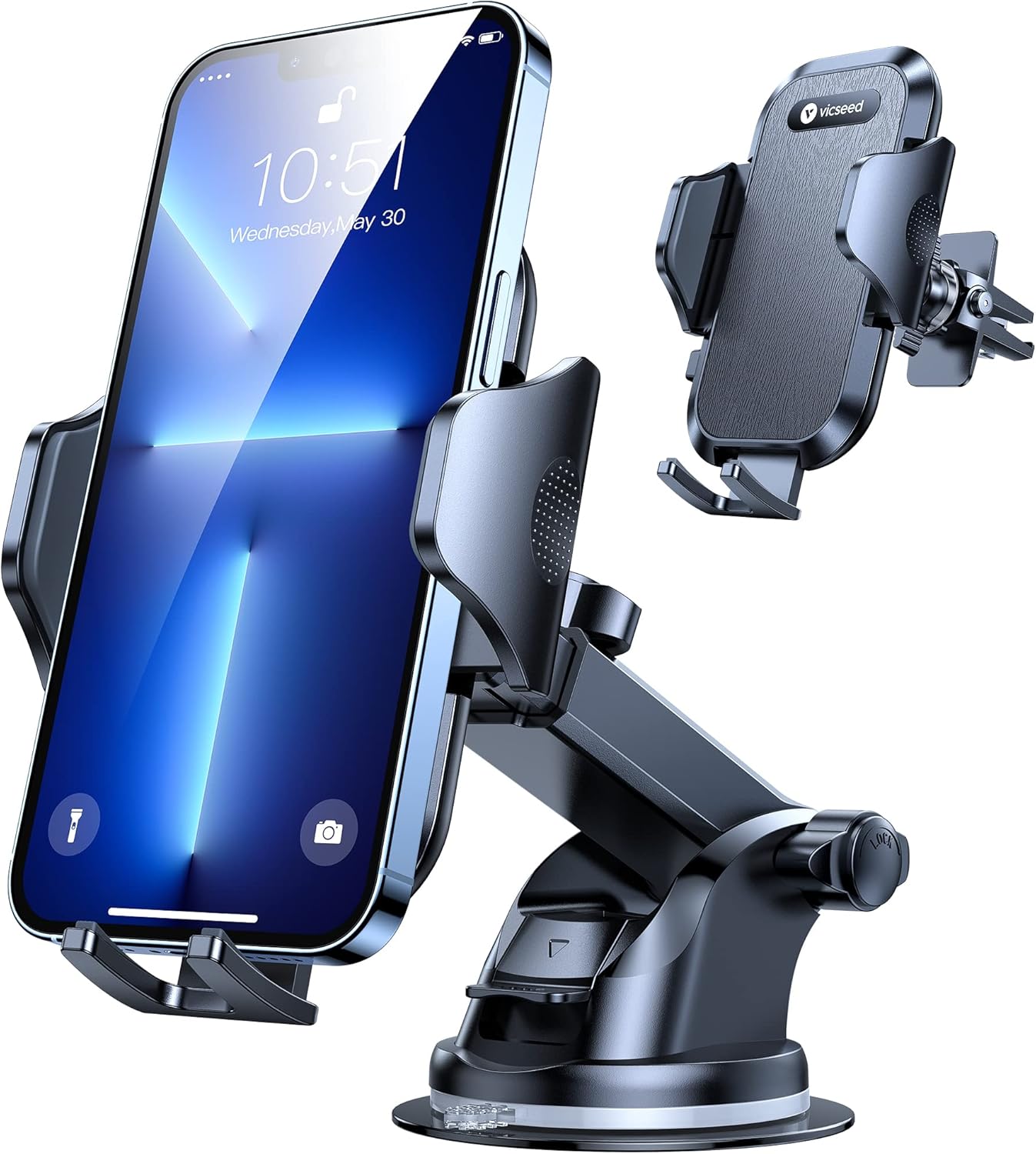 VICSEED Car Phone Holder Mount [Upgraded Strong Suction