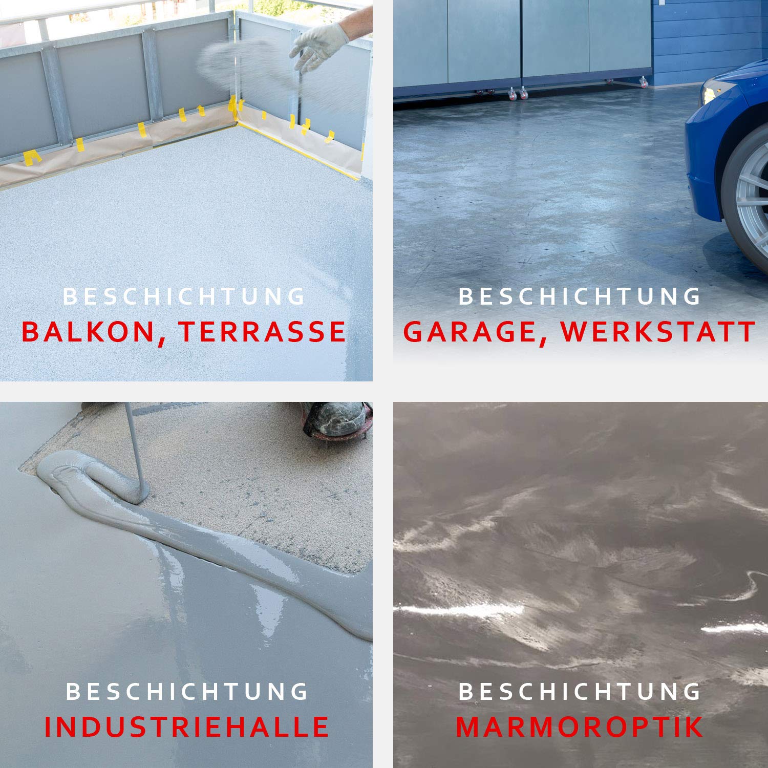 BEFA-20 2K Epoxidharz Bodenbeschichtung I 2,5 kg Anthrazitgrau I stark belastbar & weichmacherbeständig I geeignet für Werkstatt, Garagenboden, Keller, etc.