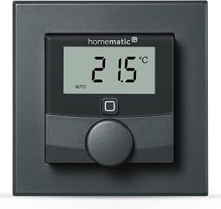 Homematic IP Wandthermostat mit Luftfeuchtigkeitssensor, anthrazit
