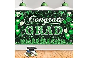Green and Black 2024 Graduation Banner
