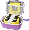 AONKE Storage Case Compatible with GiiKER Tic Tac Toe Bolt Game 3-in-1 Handheld Puzzle Game Console Fidget Toys Board Games Purple