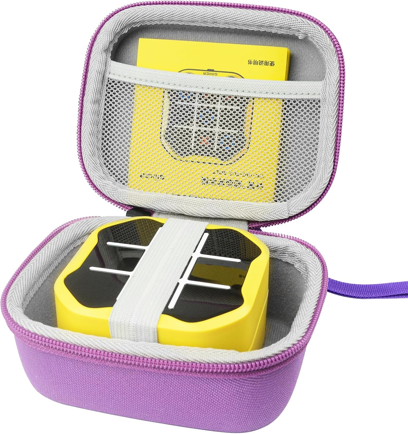 AONKE Storage Case Compatible with GiiKER Tic Tac Toe Bolt Game 3-in-1 Handheld Puzzle Game Console Fidget Toys Board Games Purple