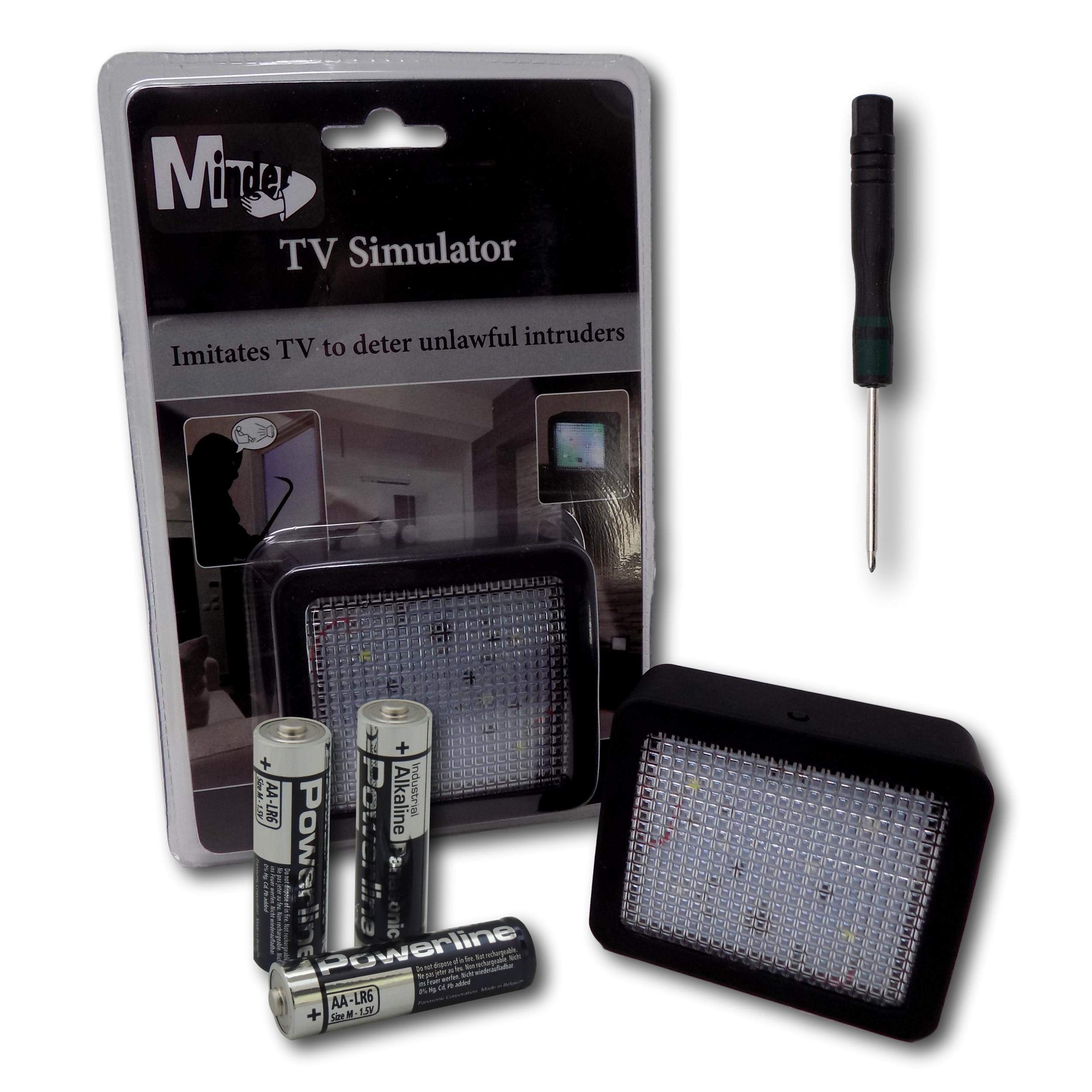 Eposgear Light Minder Battery Powered Fake Dummy Tv Simulator Home Security Crime Prevention Device Theft Burglary Deterrent (With Batteries And Free Screwdriver)