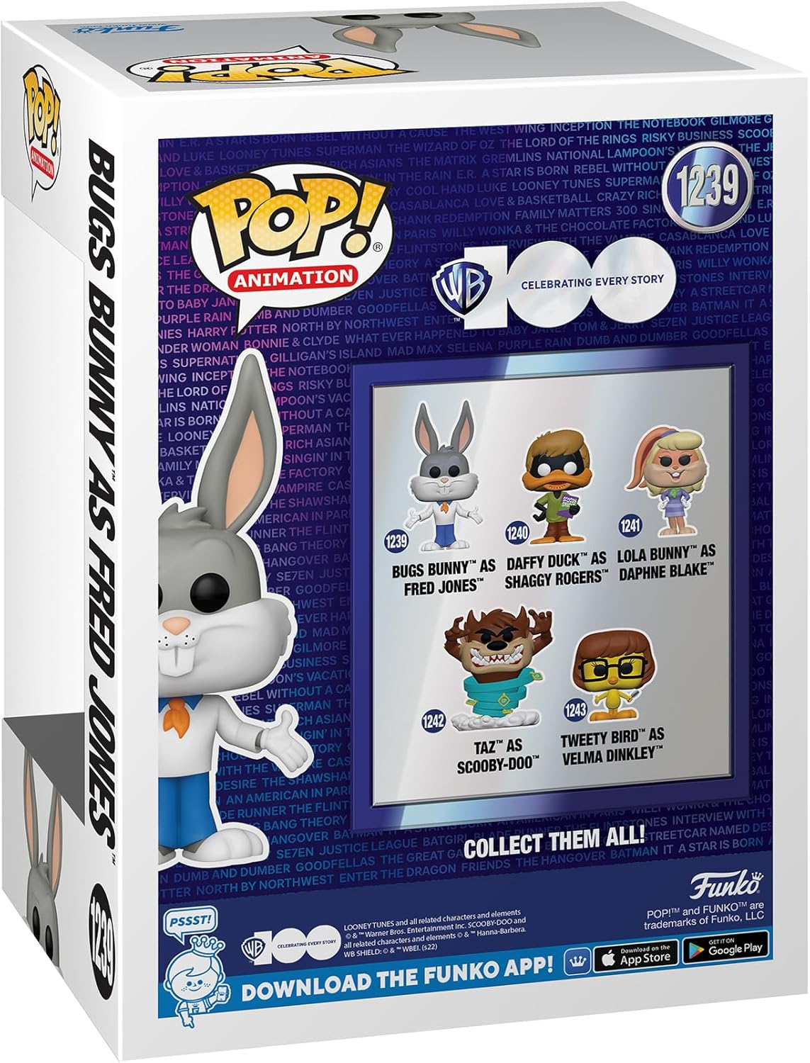 Funko Pop! Animation: WB 100 - Looney Tunes, Bugs Bunny as Fred Jones