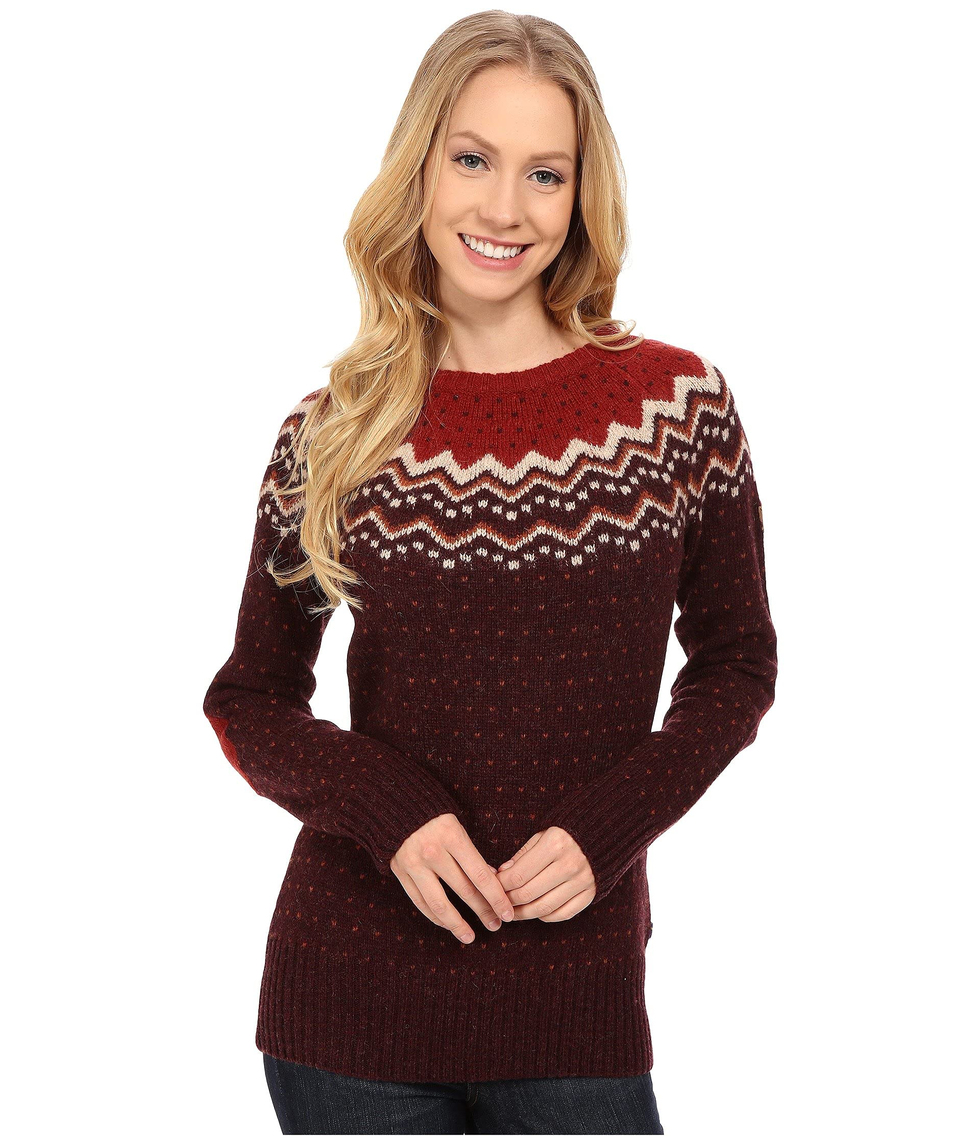 FJALLRAVEN F89941-356 Övik Knit Sweater W Dark Garnet L