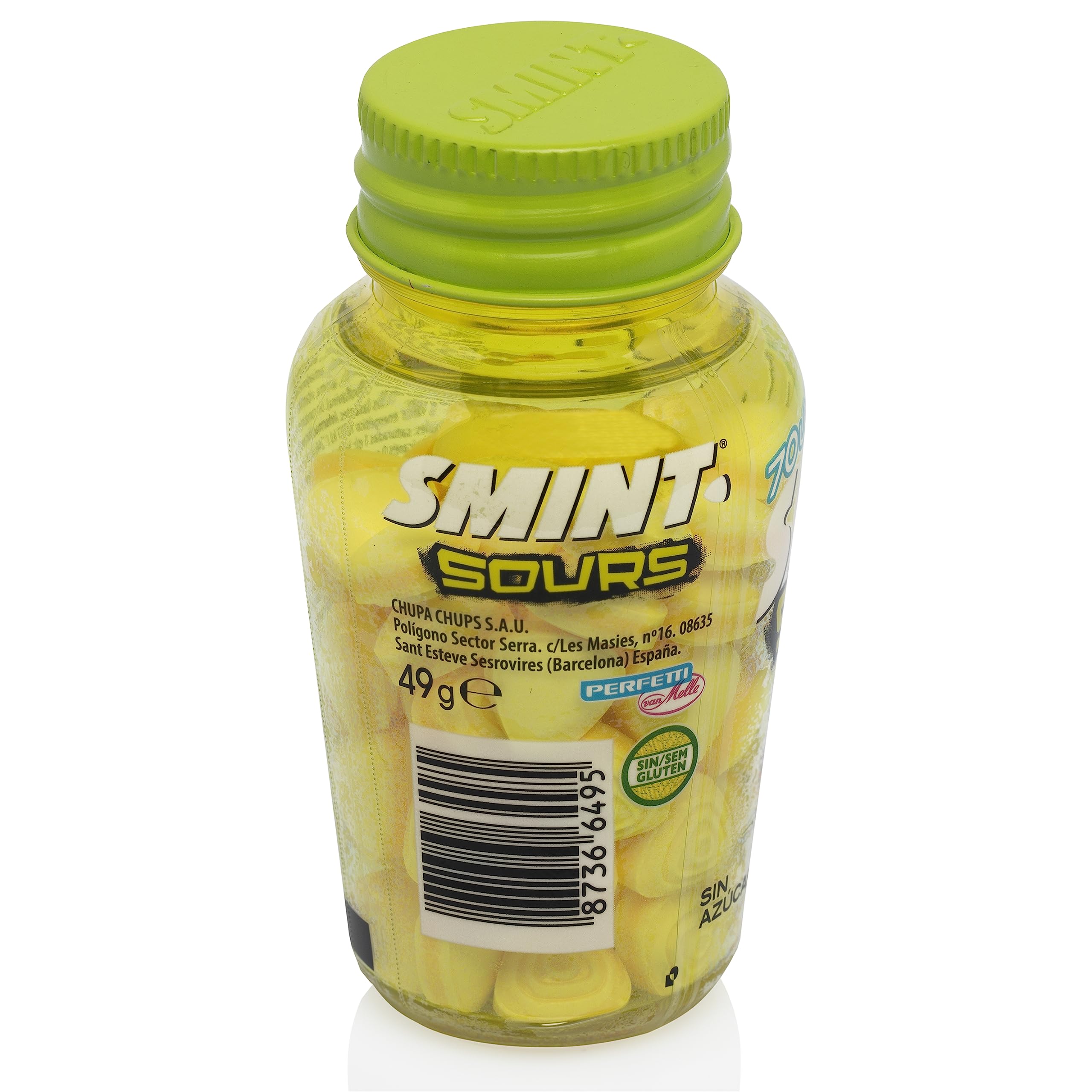 Smint Sours Limón Caramelo Comprimido Sin Azúcar 6 x 49 g 294 g