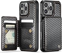 Vista 53 de Vinich Funda tipo cartera para iPhone 11 con soporte para tarjetas, bloqueo RFID, ranuras de crédito, función atril, a prueba de golpes, para Negro