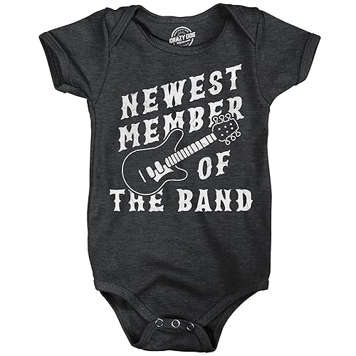 Crazy Dog T-Shirts Latest Member Of The Band Baby Bodysuit