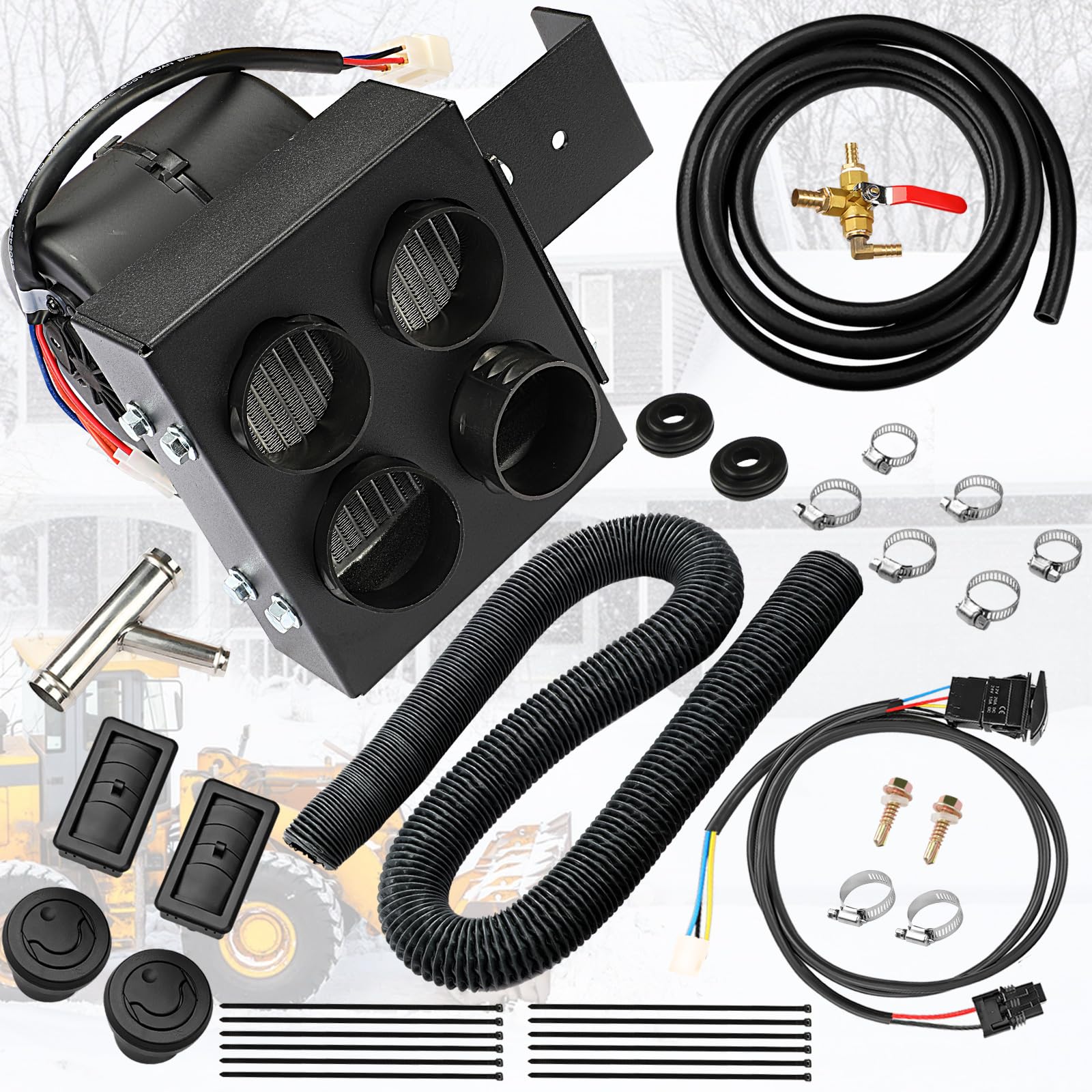 バイソンページ Amazon.com: SSHK185-00 Cab Heater Kit with Defrost, Compatible