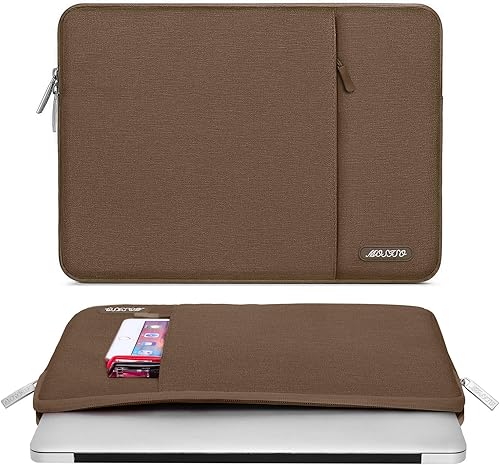 Vista 106 de MOSISO Funda vertical de poliéster con bolsillo para laptop de 15 pulgadas, para MacBook Air 15 M4 A3241, M3 A3114 y M2 A2941 de 2025, 2024 y 2023