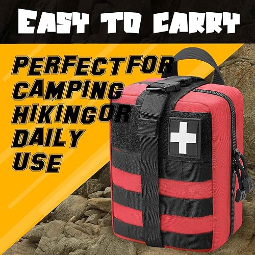 Miniatura 6 de Bolsa Molle Ifak 1000D Rip Away, táctica desgarrable, bolsa médica vacía, bolsa militar de primeros auxilios solo para camping, senderismo, viajes