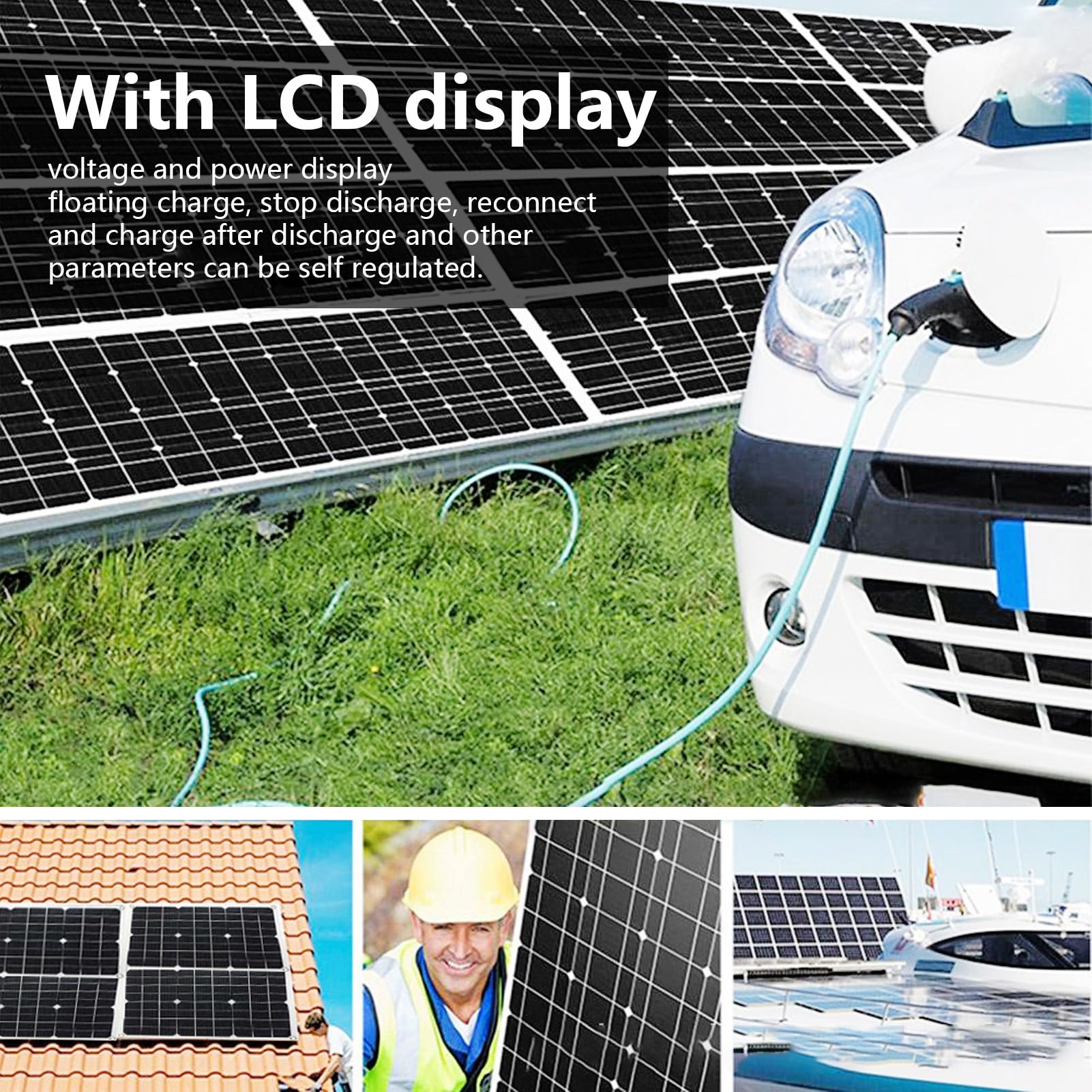 Tragbares Solar-Stromsystem, 300 W, Wechselrichter, 18 W, 18 V, Solarpanel, 30 A, 12 V, 24 V, Solar-Controller-Set, Aluminium-Substrat, PET, ABS (12 V bis 220 V)