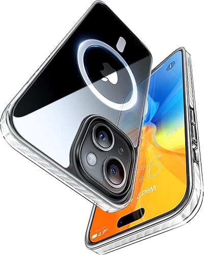 Miniatura 1 de TORRAS Funda diseñada para iPhone 14 y iPhone 13, protección de grado militar 8X compatible con MagSafe, no amarillenta, funda delgada para iPhone