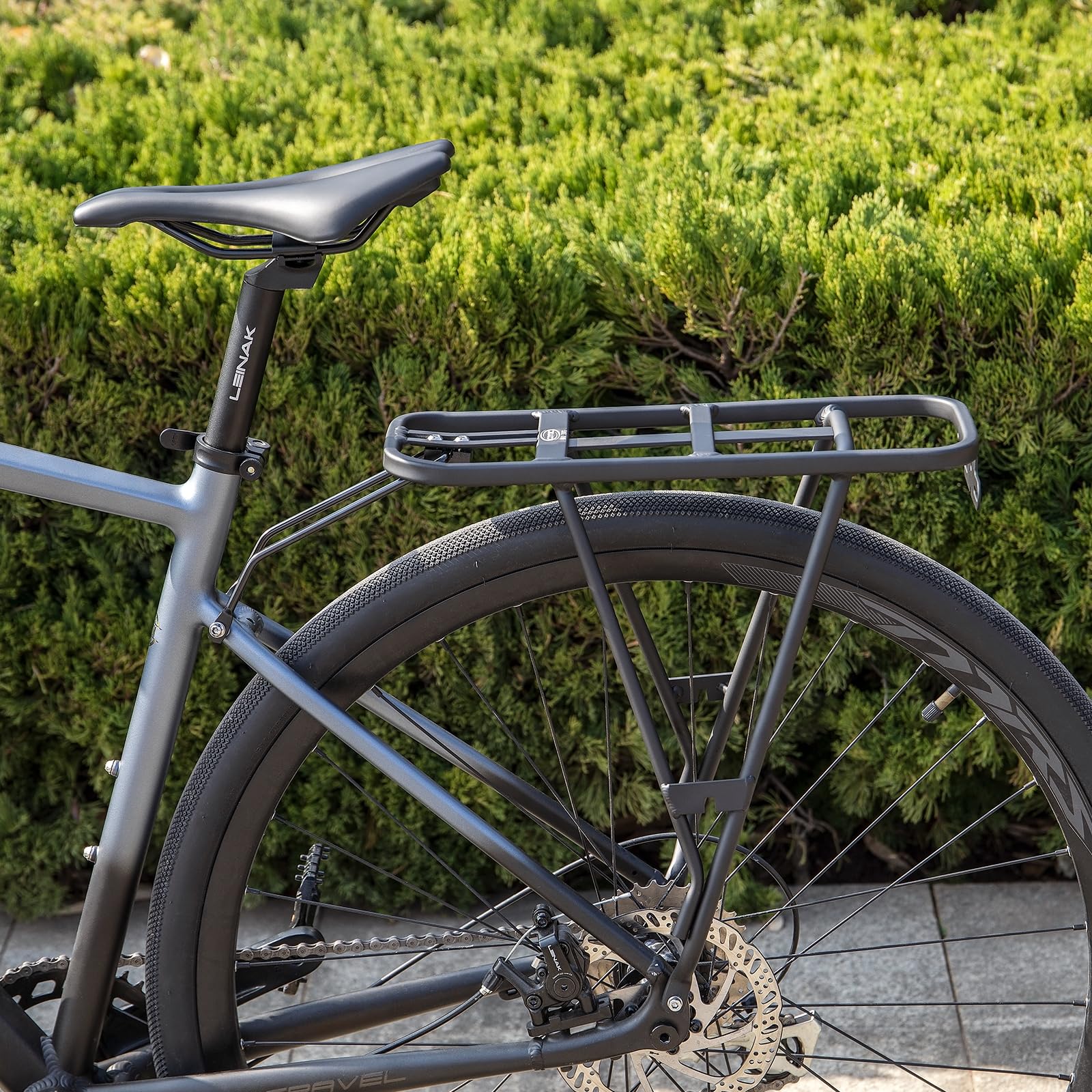 CXWXC Soporte Trasero Bicicleta, Portaequipaje 66lbs para Freno Disco/Sin Disco, Cuadros 26-27,5/29 Pulgadas