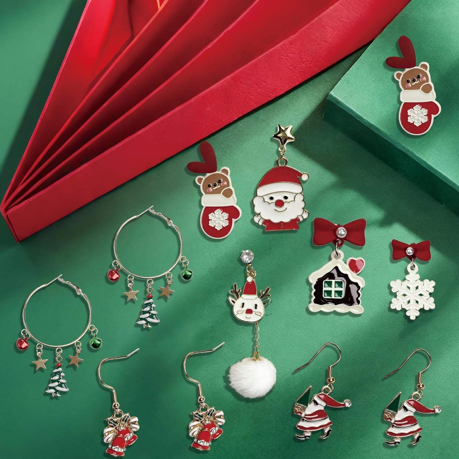 VERKSTAD Christmas Earrings For Women, Drop Earrings Holiday Jewerly Festive Decorations Accessories - Image 7