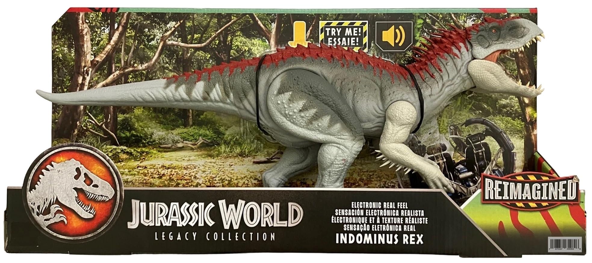 Jurassic Real Feel Indominus Rex, Reimagined Dinosaur Action Figure