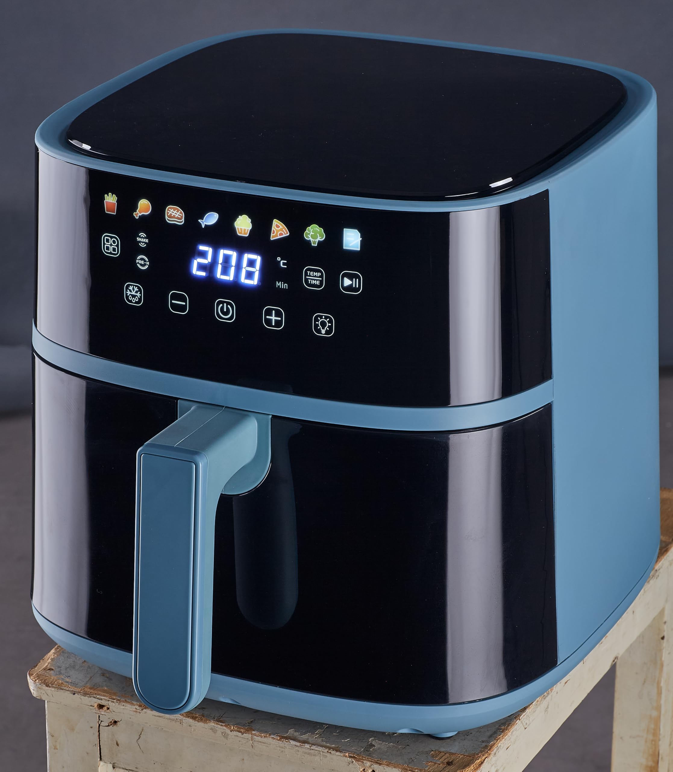 Tognana Iridea frytkownica powietrzna 6L, podwójny opór, wyświetlacz cyfrowy, timer, 80-200°C, okno, 1700 W, papier cukrowy