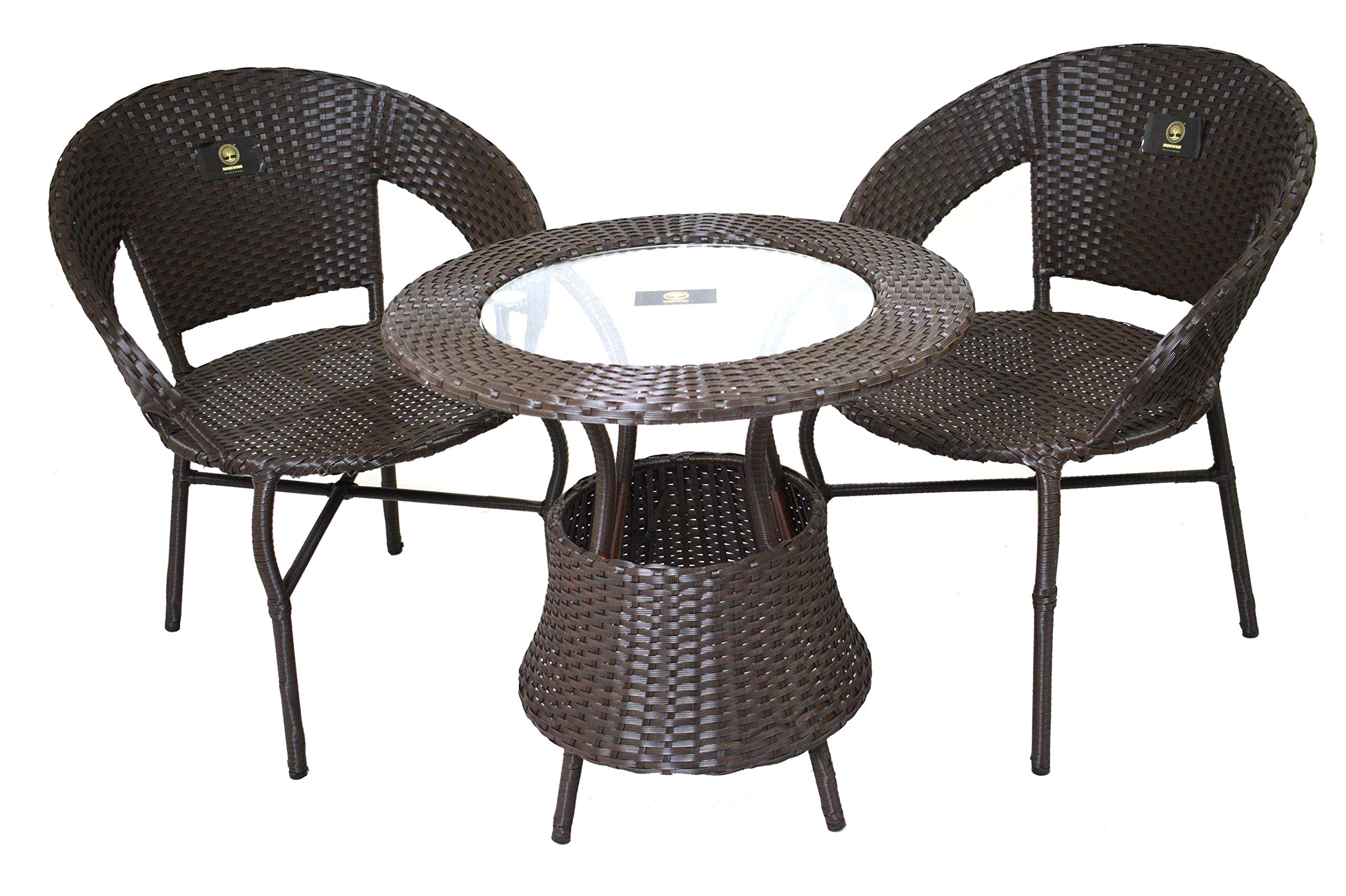 Brookwood - Outdoor Furniture Set - Dark Brown (2 Chair's & 1 Table, Dark Brown)-image-31