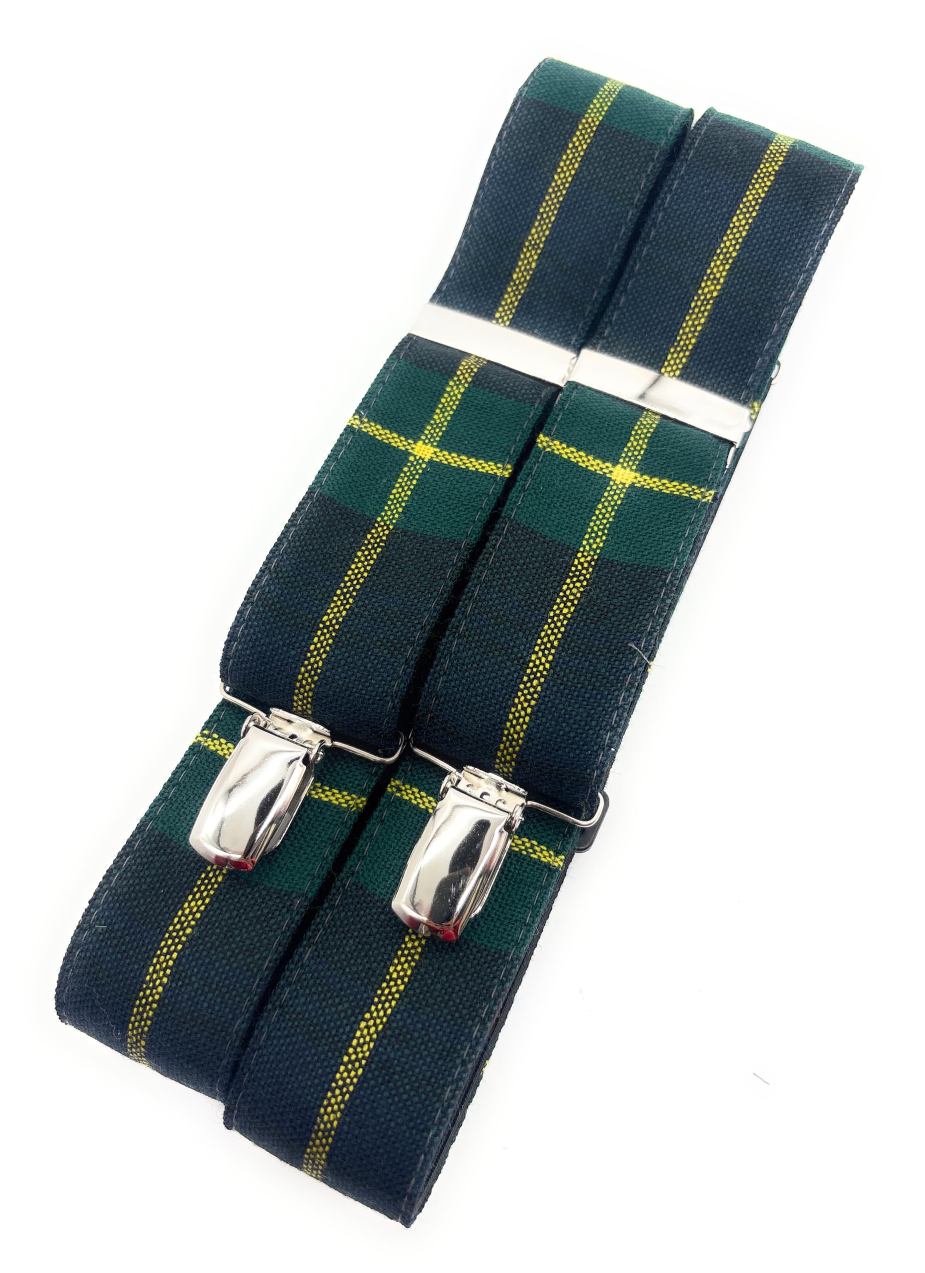 SCOTTISH ESSENCE Gents Pure Wool Tartan Trousers Braces Available in a Selection of Tartans - Made in Scotland (Gordon)
